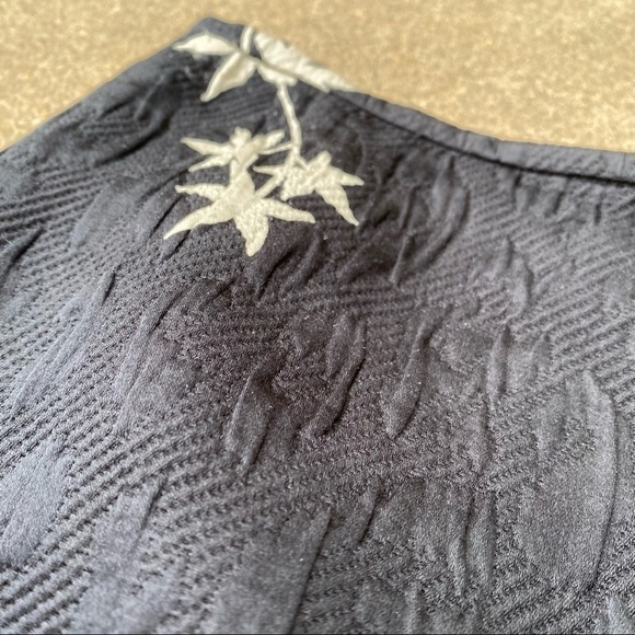 Armani Collezioni Floral Silk Wool Blend Skirt - Picture 3 of 8